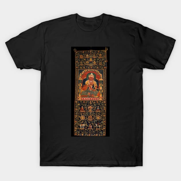 God of Fire, Agni, of the Medicine Buddha Mandala T-Shirt by AlexMir